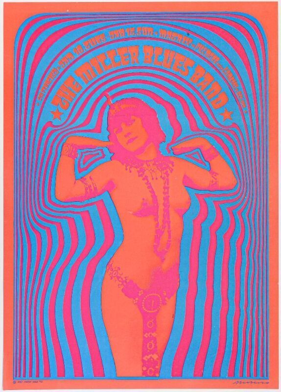 1967 NR-2 Miller Blues Band The Matrix RP5 Poster Near Mint 81