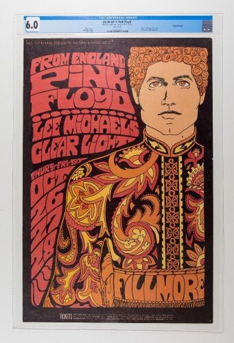 1967 BG-90 Pink Floyd Fillmore Auditorium Poster CGC 6.0