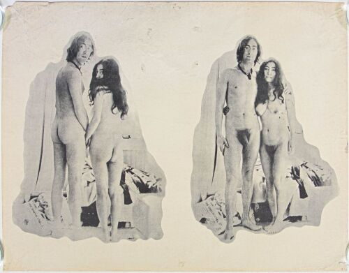 1970 John and Yoko Nude Headshop Poster Extra Fine 63