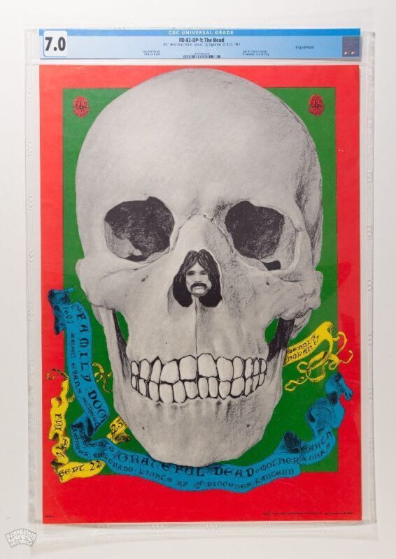 1967 FD-82 Grateful Dead 1601 W Evans Street Denver Poster CGC 7.0