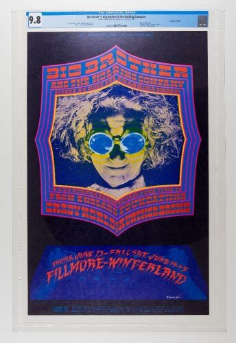 1968 BG-124 Big Brother Janis Joplin Winterland & Fillmore Poster CGC 9.8