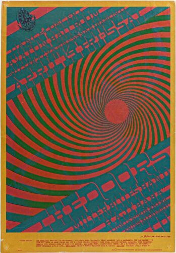 1967 FD-57 The Doors Miller Blues Band Avalon Ballroom Poster Extra Fine 63