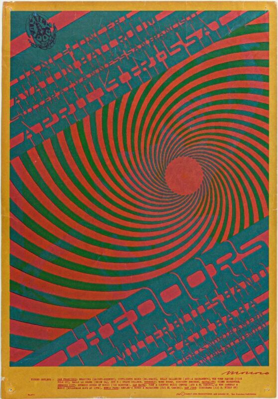 1967 FD-57 The Doors Miller Blues Band Avalon Ballroom Poster Extra Fine 63