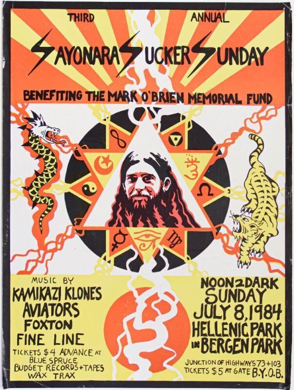 1984 Sayonara Sucker Sunday Hellenic Park Colorado Poster Extra Fine 63