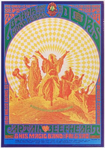 1967 FD-84 The Doors 1601 W Evans Street Denver RP2 Poster Near Mint 85