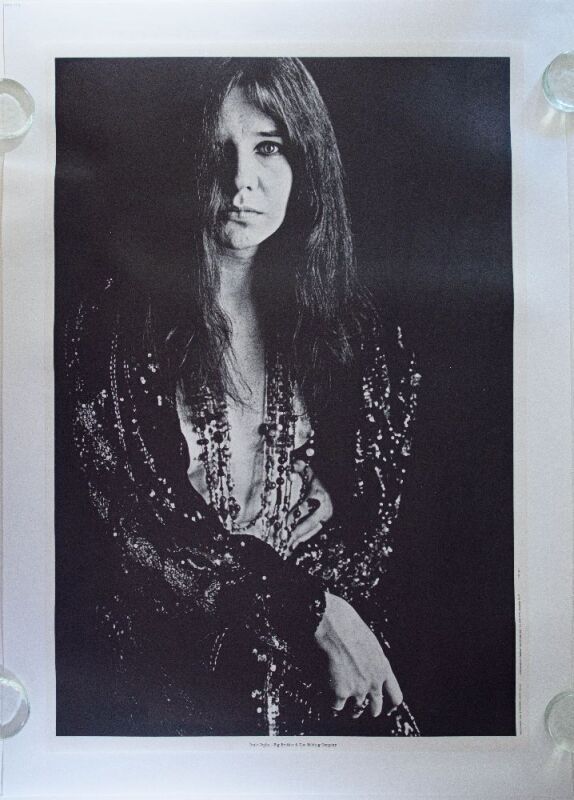 1967 Janis Joplin Berkeley Bonaparte Headshop Linen Backed Poster