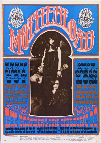 1967 FD-60 Big Brother Janis Joplin Avalon Ballroom RP2 Poster Near Mint 80