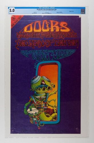 1967 FD-D18 The Doors 1601 W Evans Street Denver Poster CGC 5.0