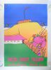 1973 Peter Max South Coast Village Santa Ana California Linen Backed Advertisement Poster