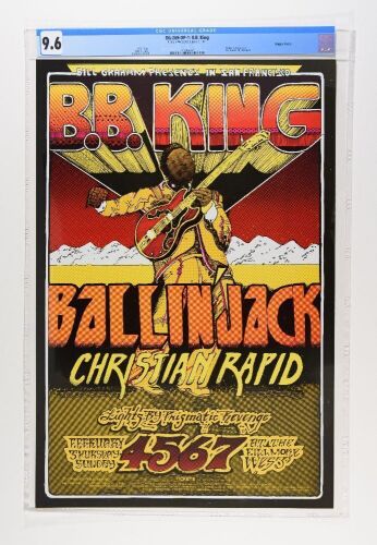 1971 BG-269 B.B. King Ballin' Jack Fillmore West Poster CGC 9.6