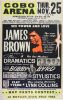 1971 James Brown Cobo Arena Detroit Globe Cardboard Poster Excellent 71