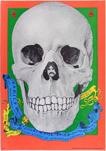 1967 FD-82 Grateful Dead 1601 W Evans Street Denver Poster Mint 90