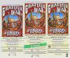 1990 Rick Griffin Grateful Dead GDM Europe Poster & 3 Original Tickets Various Grades - 4