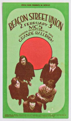 1968 G/G-680202 MC5 Grande Ballroom Postcard Excellent 77