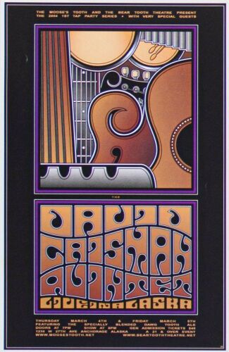 2004 David Grisman Quintet Bear Tooth Theatre Alaska Handbill Near Mint 89