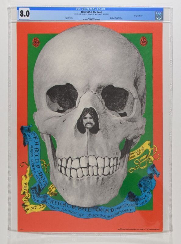 1967 FD-82 Grateful Dead 1601 W Evans Street Denver Poster CGC 8.0