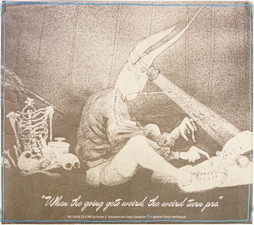 1983 Hunter S. Thompson The Curse of Lono Promo Poster Extra Fine 63