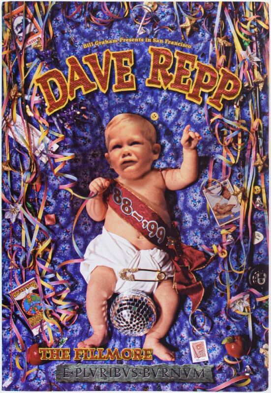 1999 NF-393 Dave Repp The Fillmore Poster Excellent 77