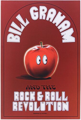 2015 Bill Graham and the Rock & Roll Revolution Skirball Cultural Center Exhibition Poster Near Mint 85