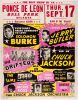1964 AOR-1.27 Solomon Burke Chuck Jackson Atlanta Cardboard Jackson Signed Poster Extra Fine 65