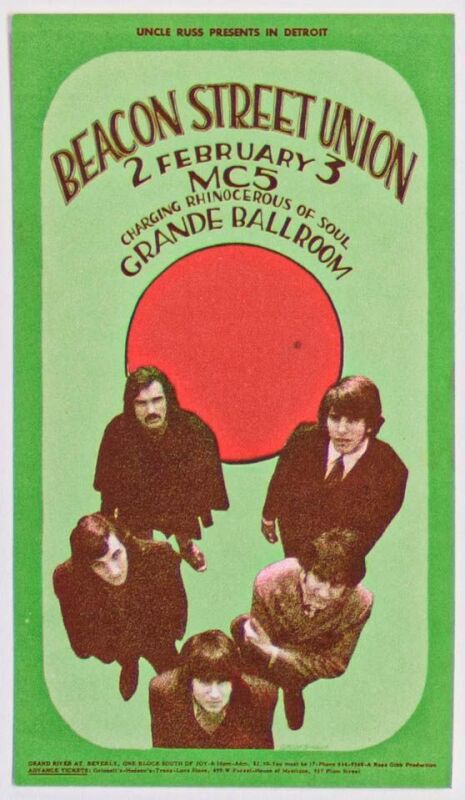 1968 G/G-680202 MC5 Grande Ballroom Postcard Excellent 73