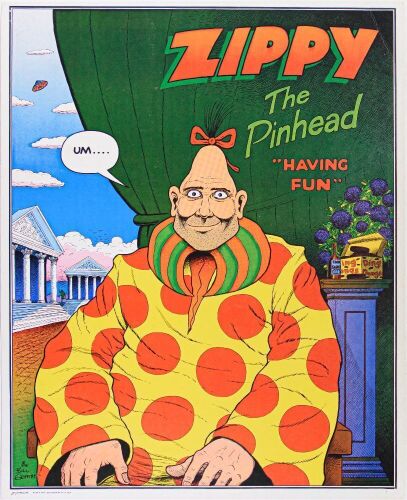 1978 Zippy the Pinhead Rip Off Press Poster Excellent 73