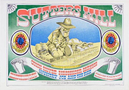 1967 FD-62 Quicksilver Messenger Service Avalon Ballroom Poster Near Mint 87