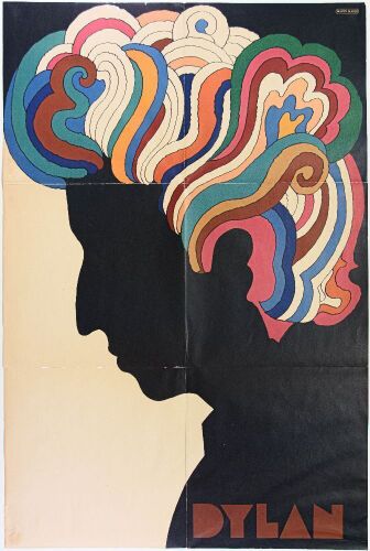 1967 Milton Glaser Bob Dylan Columbia Records Poster Extra Fine 61