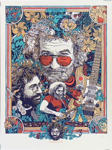 2024 Tyler Stout Jerry Garcia LE Print Mint 95