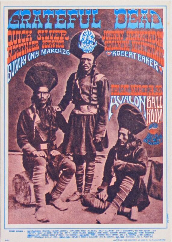 1967 FD-54 Grateful Dead Avalon Ballroom Postcard Near Mint 87