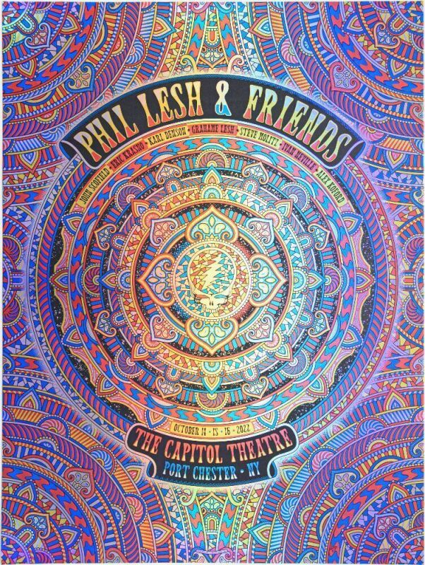 2022 Phil Lesh & Friend The Capitol Theatre Foil Poster Near Mint 87