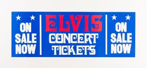 1976 Elvis Presley Concert Tickets On Sale Now Box Office Poster Mint 91