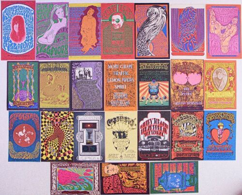 Dealers Lot of 24 Popular Bill Graham OPC and RPC Numbered Series Postcards