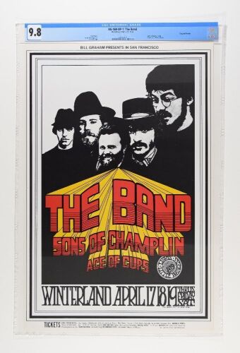 1969 BG-169 The Band Winterland Poster CGC 9.8