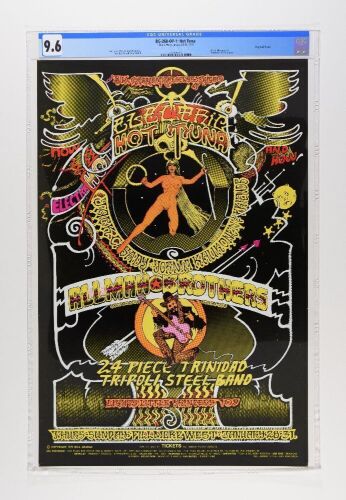 1971 BG-268 Hot Tuna Allman Brothers Band Fillmore West Poster CGC 9.6