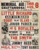1957 Little Richard Bobby Bland Big Maybelle Jimmy Reed Chattanooga Memorial Auditorium Cardboard Globe Poster Extra Fine 63