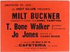 1969 Milt Buckner T. Bone Walker Jo Jones La Cafeteria Paris Poster Extra Fine 69