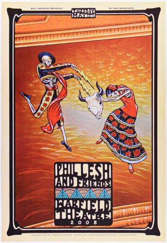 2008 BGP-356 Phil Lesh & Friends The Warfield Theatre Poster Near Mint 85