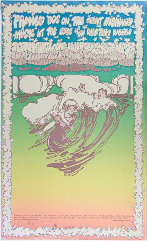 1969 FD-690815 Taj Mahal Mike Bloomfield Nick Gravenites 660 Great Highway Poster Extra Fine 61