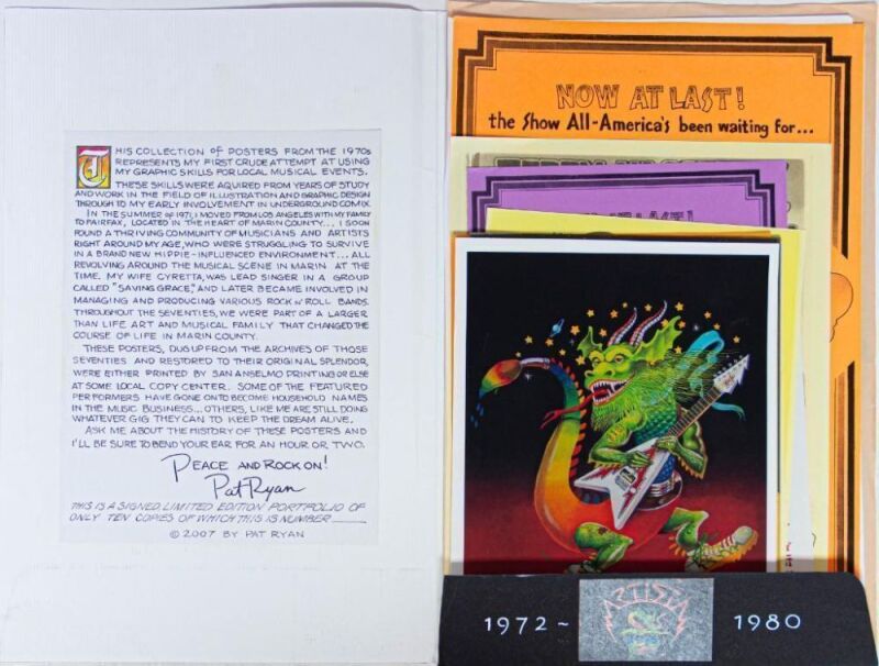 1980 Pat Ryan Limited Edition Portfolio Near Mint 80