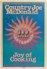 1972 AOR-4.75 Country Joe McDonald Provo Park Berkeley Signed Country Joe Poster Extra Fine 65