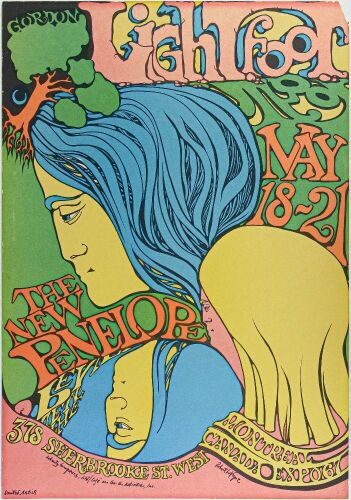 1967 Gordon Lightfoot Montreal Canada Expo Poster Extra Fine 69