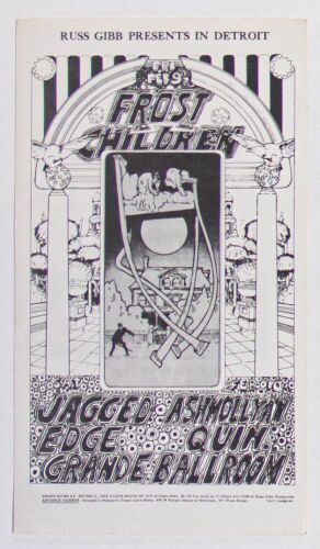 1968 G/G-680209 Frost Jagged Edge Grande Ballroom Detroit Postcard Near Mint 80
