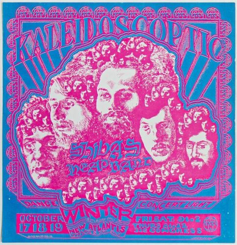 1968 VG-681017 Shiva's Headband Winter New Atlantis Vulcan Gas Company Austin Handbill Near Mint 85