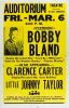 1981 Bobby Blue Bland Clarence Carter The Auditorium Theatre Chicago Cardboard Poster Excellent 75