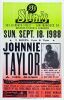 1988 Johnnie Taylor & His Band 333 Slim's San Francisco Cardboard Poster Near Mint 87