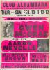 1977 Aaron Neville Gwen McCrae The Club Alhambara New Orleans Globe Cardboard Poster Extra Fine 61