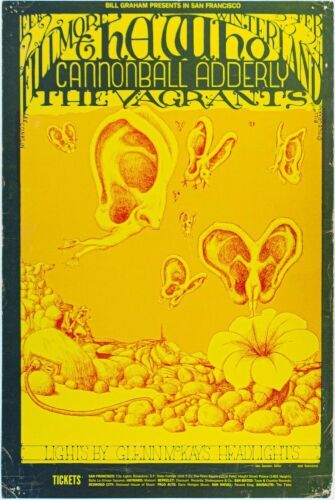 1968 BG-108 The Who Winterland & Fillmore Auditorium RP2 Poster Extra Fine 69