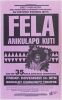1986 Fela Anikulapo Kuti & His 35 Piece Afro-Beat Orchestra The Berkeley Community Theatre Flyer Near Mint 87