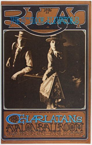 1967 FD-67 The Charlatans Avalon Ballroom Poster Excellent 73